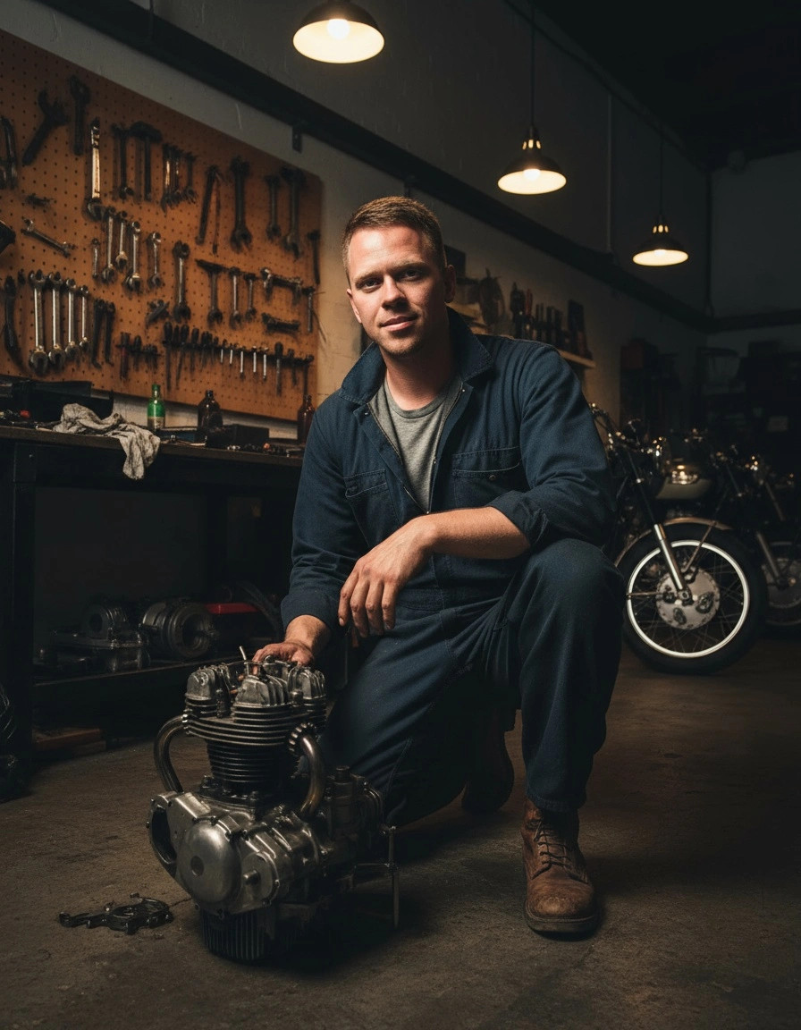 Różne style sesji motocyklowych