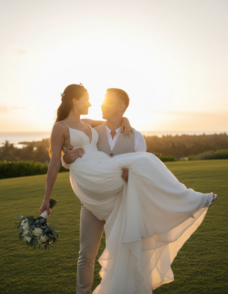 Przykład pięknej sesji poślubnej
