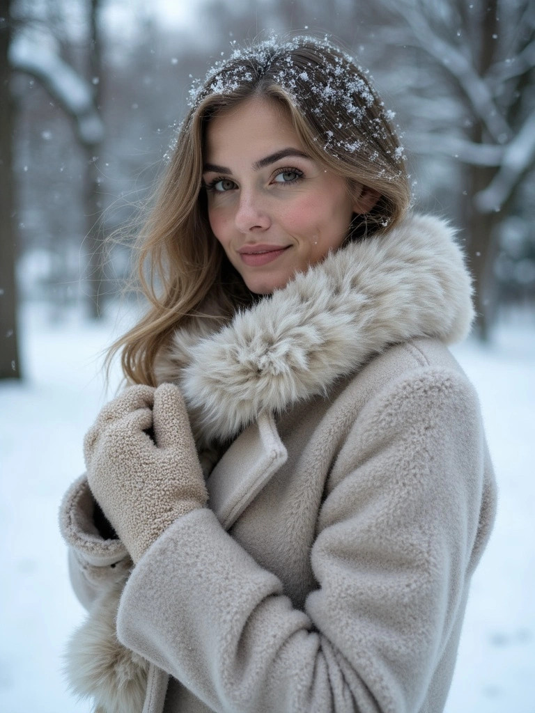 Różne style zimowych sesji zdjęciowych