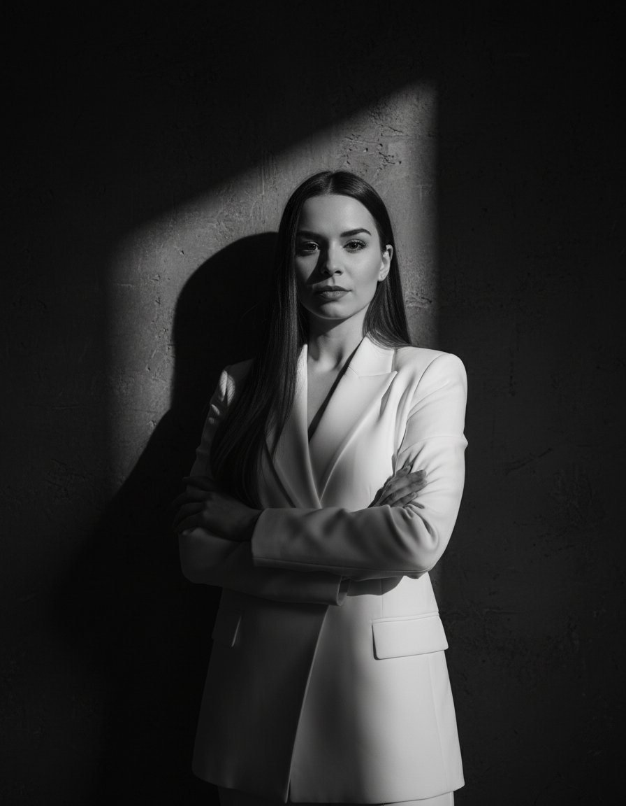 Czarno-Biała Kobieca