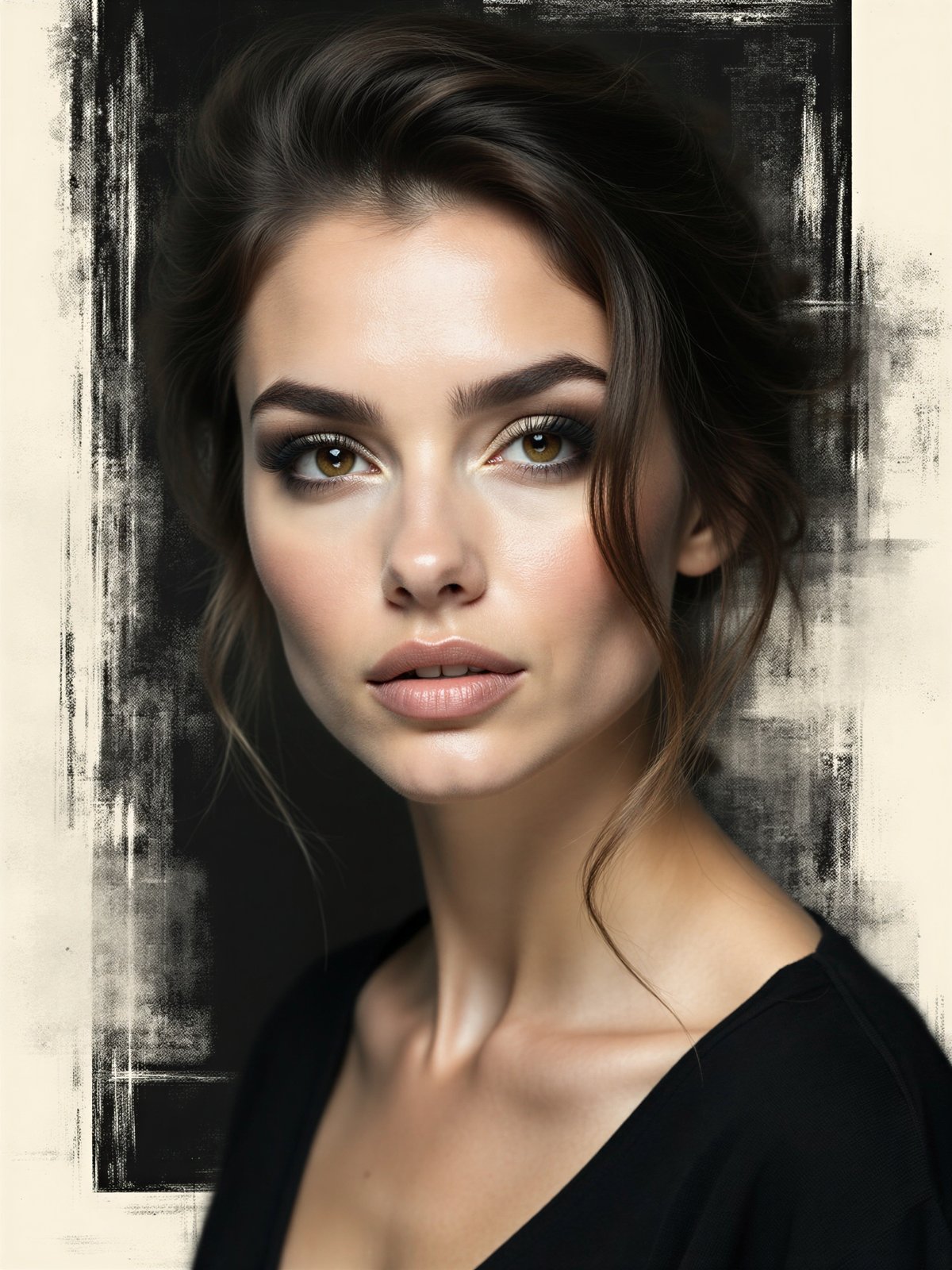 Plakat Kobieta Grafika Plakat Artystyczny Dekoracyjny Portret