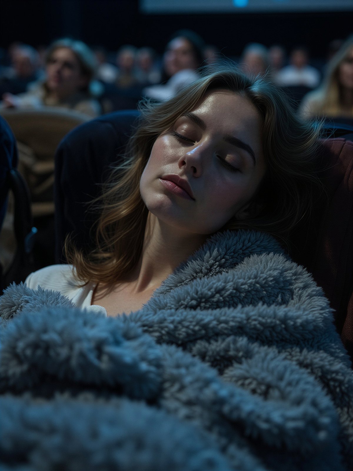 Kobieta Zasnęła W Kinie Film Sen Historia Tajemnicza Dziewczyna