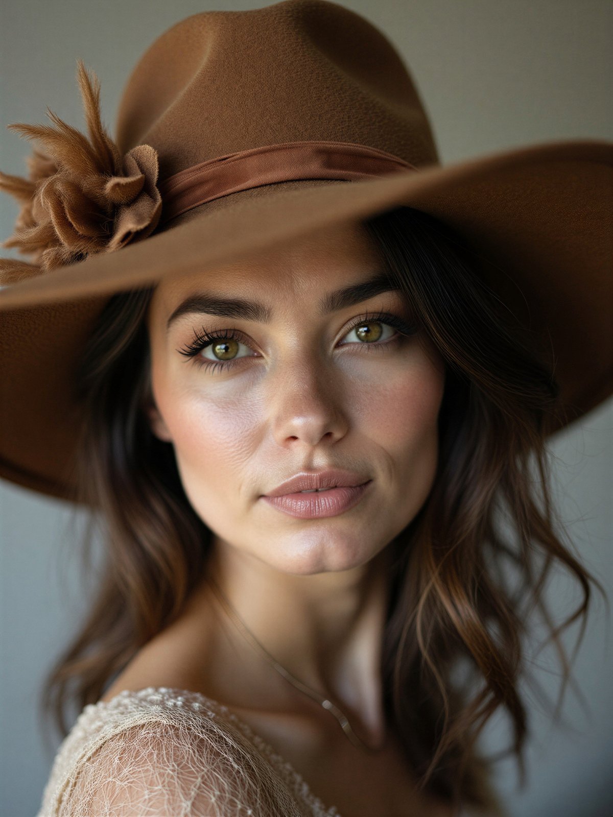 Obraz Kobieta W Kapeluszu Malarstwo Kapelusz Portret Artystyczny