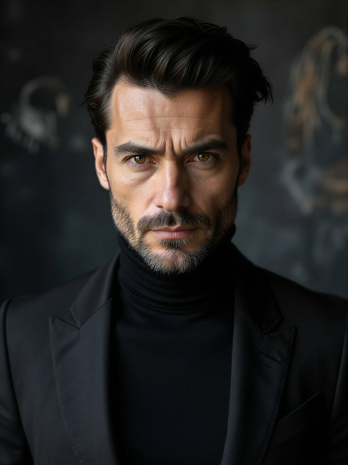 Mężczyzna Skorpion Zodiak Intensywny Tajemniczy Ciemny Portret