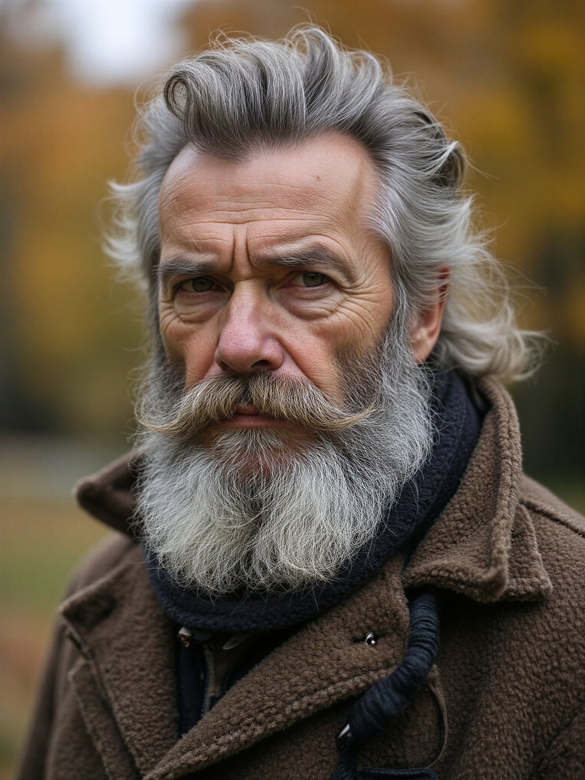 Numerologiczna 7 Mężczyzna Portret Myśliwy Filozoficzny Spokojny