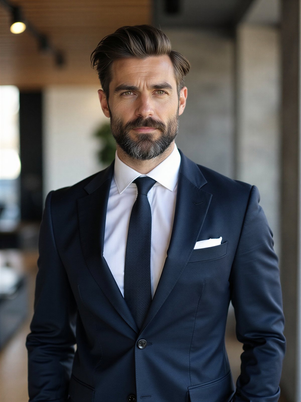 Mężczyzna Przystojny Elegancki W Garniturze Profesjonalny