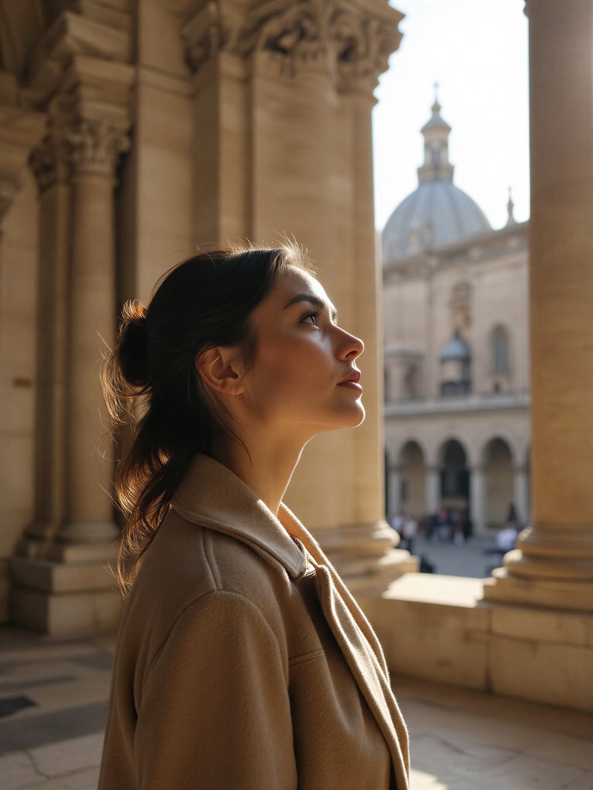 Katedra W Sienie Osoba Podziwiająca Toskańską Architekturę Włochy
